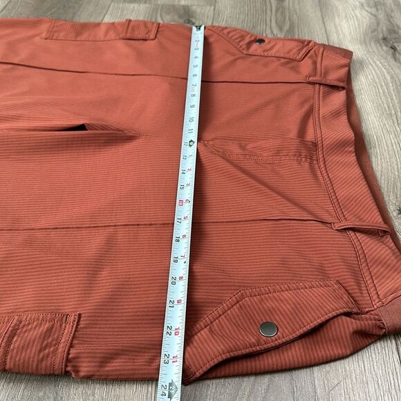 Athleta Vienna Cargo Straight Leg High‎ Rise  City Stripe Brown Active Pants 18 - Picture 9 of 14